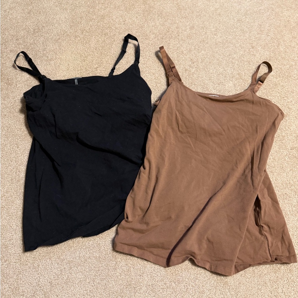 Set of 2 Amazon Essentials Nursing Tanks Size M